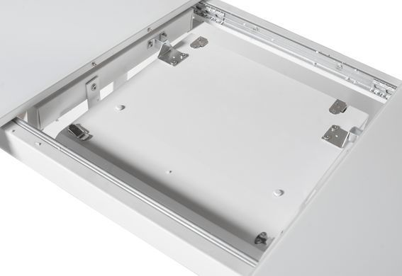 Стол Обеденный DAOSUN DT 859 120(160)x80 Белый Мат реальная фотография