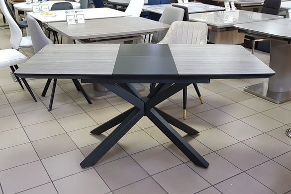 Стол Обеденный DAOSUN DT 888B 120-80 Дуб / Черный реальная фотография