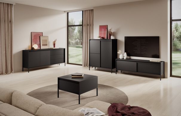 Стол журнальный Perfect Home Сенсо / Senso 68 Черный реальная фотография