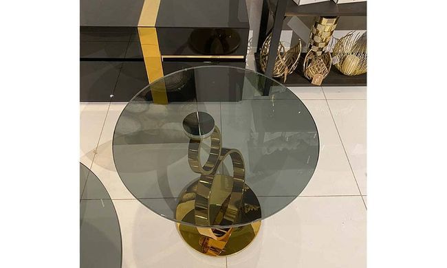 Журнальний столик РІНГ Prestol 60x60 Золото жива фотографія