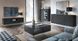 Стіл журнальний Perfect Home Гармоні / Harmony з 2 ящиками та золотими ніжками L97 Чорний/чорний мармур роял