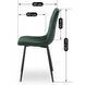 Стілець оксамитовий MEBEL ELITE FORIS Velvet Зелений