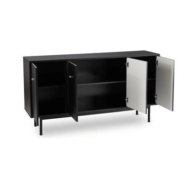 Комод MEBEL ELITEM MARLEN 155 Черный реальная фотография