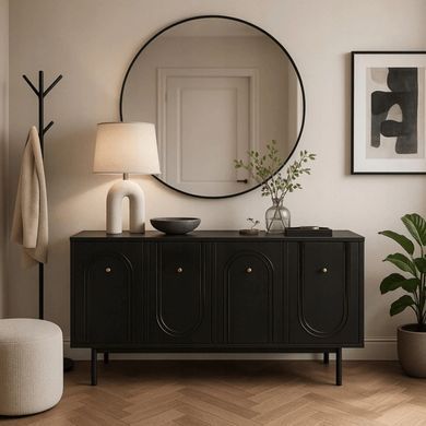Комод MEBEL ELITEM MARLEN 155 Черный реальная фотография
