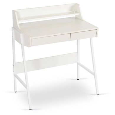 Письменный стол MEBEL ELITE PERI 77 см Белый реальная фотография