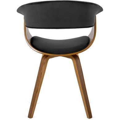 Стул бархатный MEBEL ELITE OHIO 2 Velvet Черный / Натуральный реальная фотография