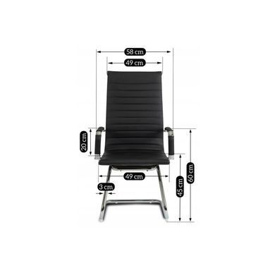 Крісло офісне MEBEL ELITE VEGA Чорний жива фотографія