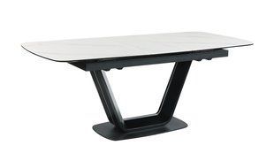 Стіл розкладний TML-870 Vetro 160(200)x90 Білий Мармур жива фотографія