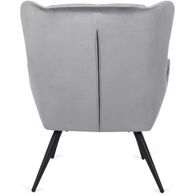Кресло мягкое бархатное MEBEL ELITE VINCENT Velvet Серый