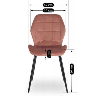 Стул бархатный MEBEL ELITE IRYS Velvet Розовый реальная фотография