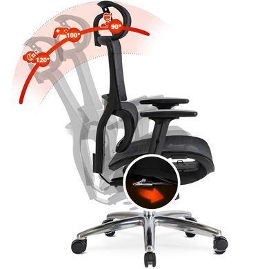Стул офисный поворотный MEBEL ELITE ROYAL Чорний реальная фотография