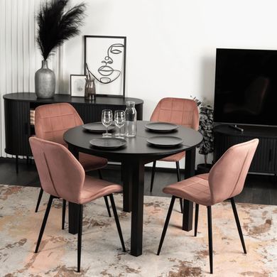 Стул бархатный MEBEL ELITE IRYS Velvet Розовый реальная фотография