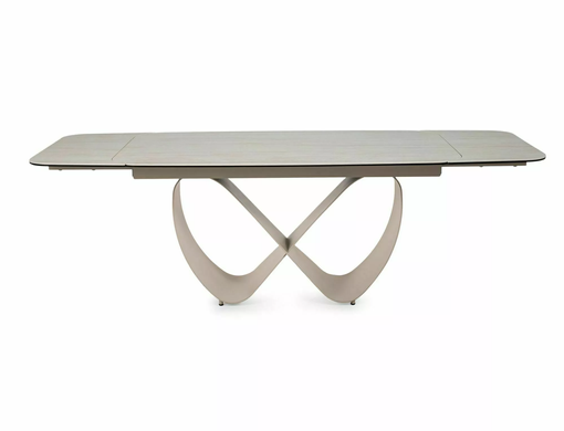 Раскладной стол INFINITY CERAMIC Signal 160(240)X95 Бежевый / кашемир реальная фотография