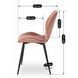 Стул бархатный MEBEL ELITE IRYS Velvet Розовый