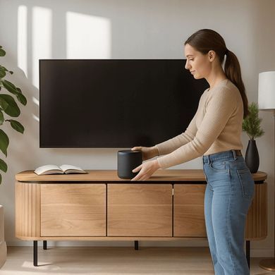 ТВ Тумба MEBEL ELITE BECK 160 Дуб реальная фотография