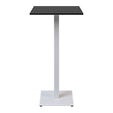 Стол Tetra light bar Lovko 60х60 белый металл/черный ДСП (текстура)