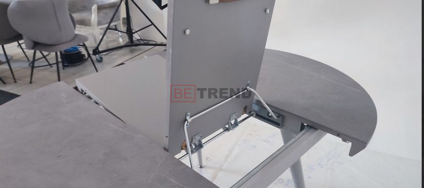 Стол раскладной TML-875 Vetro 110(150)x110 Айс Грей реальная фотография