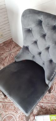 Кресло AUGUST Velvet Signal Серый реальная фотография