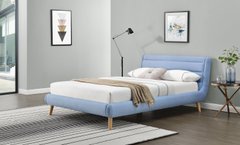 Ліжко ELANDA Halmar 160*200 Блакитний жива фотографія