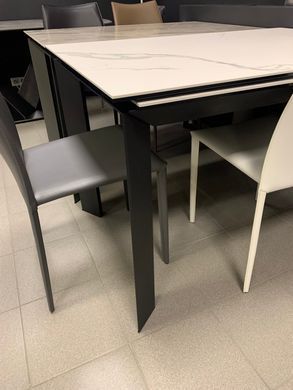 Стіл Обідній VERMONT STATURARIO/BLACK Concepto 120/170x80 Кераміка жива фотографія