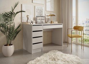 Стіл туалетний письмовий Perfect Home Ада / Ada 5S/120 з 5 шухлядами Кашемір жива фотографія