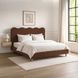 Кровать двуспальная MEBEL ELITE IZMIR 160x200 см Рыжий реальная фотография