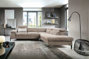Диван кутовий розкладний БЛЮС Л / BLUES L на ніжках Perfect Home Польща жива фотографія