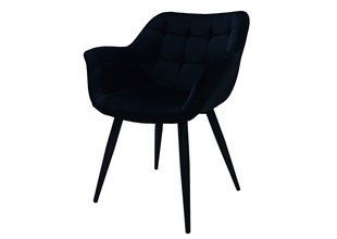 Кресло ELEGANTE Velvet Intarsio Черный реальная фотография