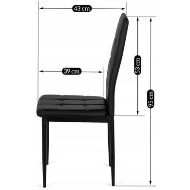 Стул MEBEL ELITE TEX 2, экокожа: черный реальная фотография