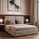 Ліжко двоспальне MEBEL ELITE MARSYLIA Velvet 160x200 см Сірий жива фотографія