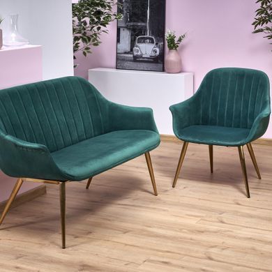 Софа ELEGANCE 2 XL Halmar Зелений жива фотографія