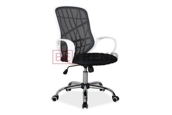 Компьютерное кресло DEXTER Signal Черный / Белый реальная фотография