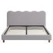Кровать двуспальная MEBEL ELITE IZMIR 160x200 см Серая