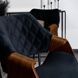 Стілець оксамитовий MEBEL ELITE DAKOTA Velvet чорний / горіховий