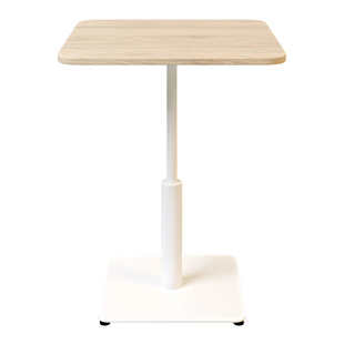 Стол Ibiza Soft light Lovko 70x70 Белый металл/дуб реальная фотография