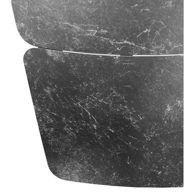 Стіл розкладний ELVI BLACK MARBLE Concepto 120(180)x80 Кераміка Матовий Чорний жива фотографія