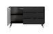 Комод Perfect Home Ланте / Lante 1-дверний з 3 шухлядами і чорними ніжками 1D3S/138 Чорний