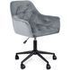 Стул офисный поворотный бархатный MEBEL ELITE MILAN 2 Velvet Серый / Черный реальная фотография