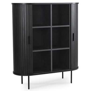Комод MEBEL ELITE TRISH Чорний жива фотографія