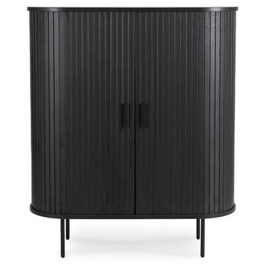Комод MEBEL ELITE TRISH Чорний жива фотографія