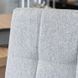 Комплект стіл розкладний MEBEL ELITE CLARK 120(160)х80 см Дуб артизан/чорний +6 стільці TEX Сірий