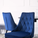 Стул бархатный MEBEL ELITE CORK Velvet Темно-синий