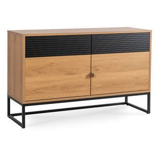 Комод MEBEL ELITE BRENEIS Дуб реальная фотография