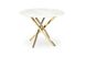 Стол обеденный RAYMOND-2 Halmar 100x100 Белый Мрамор / Золото