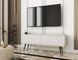 Тумба под ТВ Perfect Home Оро / Oro RTV135 черный Белый реальная фотография