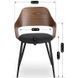 Комплект стол MEBEL ELITE GLOS 135х80 см Дуб Рустик / Черный +4 стула ORBI Черный/орех