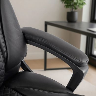 Стул офисный поворотный MEBEL ELITE PHONIX Черный реальная фотография