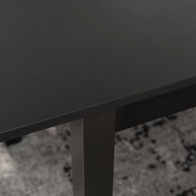 Стіл розкладний MEBEL ELITE MAX 80 (160)80см Чорний / Чорний жива фотографія