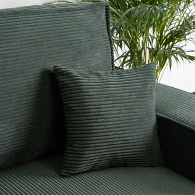 Кутовий диван універсальний MEBEL ELITE ALEX 262 см тканина Зелений жива фотографія