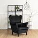 Крісло м'яке оксамитове MEBEL ELITE KLARIS 2 Velvet Чорний